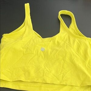 lululemon athletica Yellow Scoop Neck Athletic Sports Bra